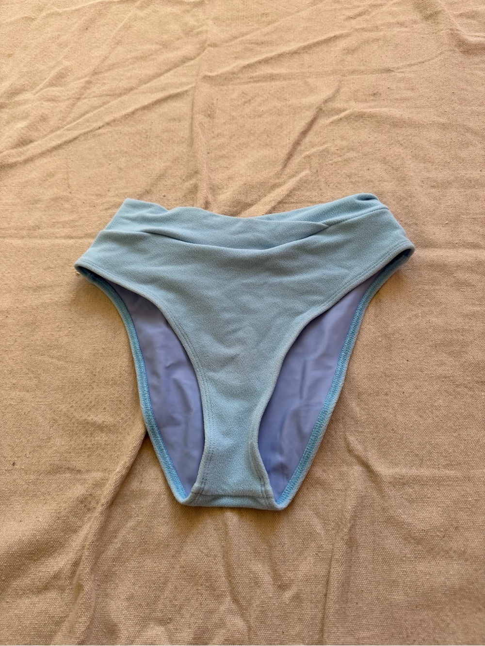 High-Waist Light Blue Women's Bikini Bottom from Seea
